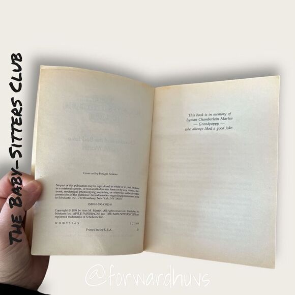 Bundle Sale 3 for $15 | The Baby-Sitters Club | Book #19 | Vintage 1988 - Picture 5 of 8